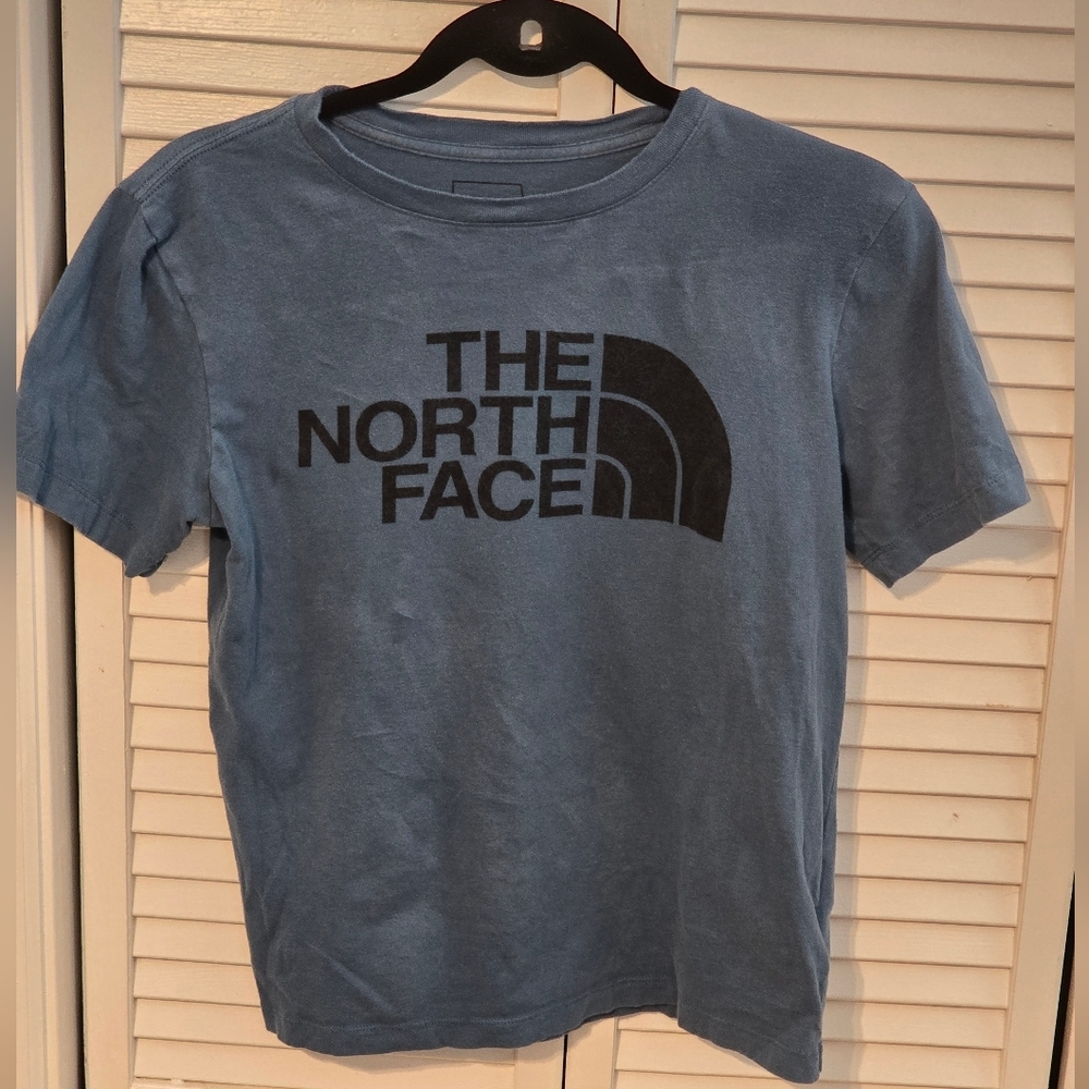 The North Face Logo Tee | Washed Blue | Womens SZ Small